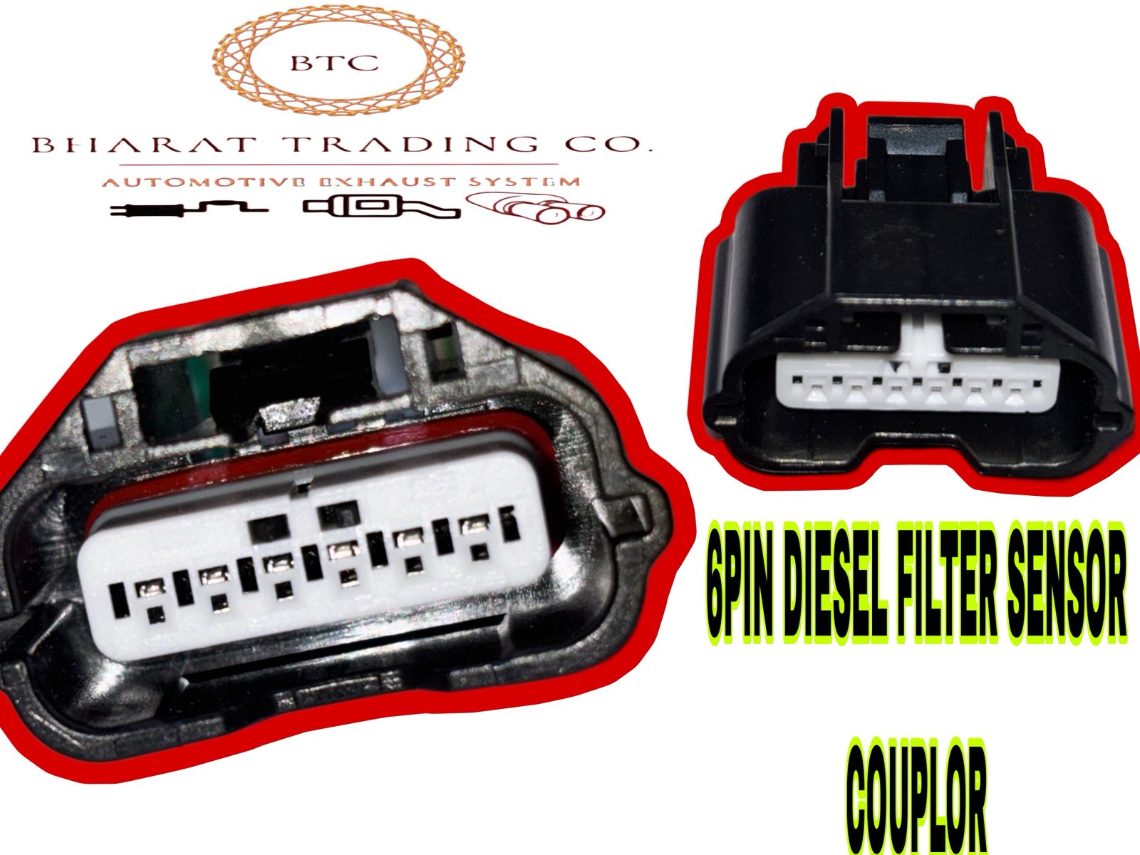 6-Pin Diesel Filter Sensor Coupler
